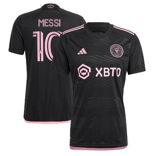 Men%27s Inter Miami CF Lionel Messi adidas Black 2023 La Noche Replica Jersey